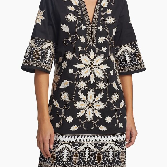 Figue Lynne Floral Embroidered Cotton Dress - Picture 2 of 9